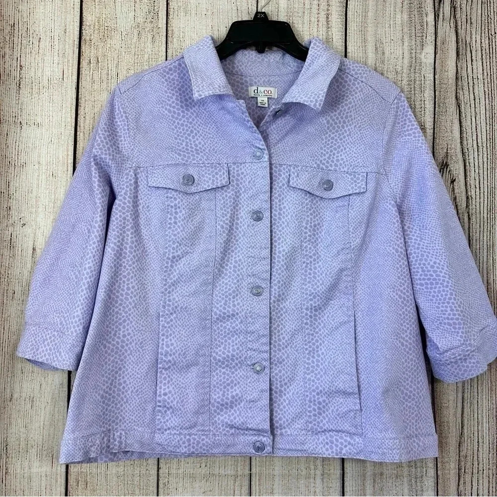 Denim&co women’s jacket size 1X - Picture 2 of 9